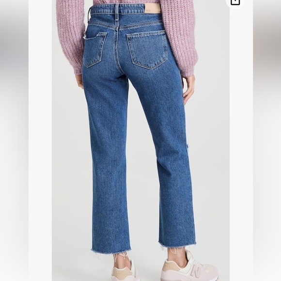 NWT Paige Noella Straight Sledge Destructed Jeans. Size 28 Petite. - Picture 3 of 16